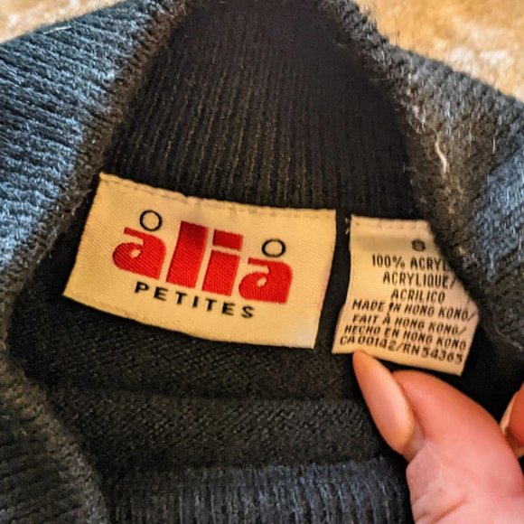 Black Mock Neck Top - Picture 3 of 3